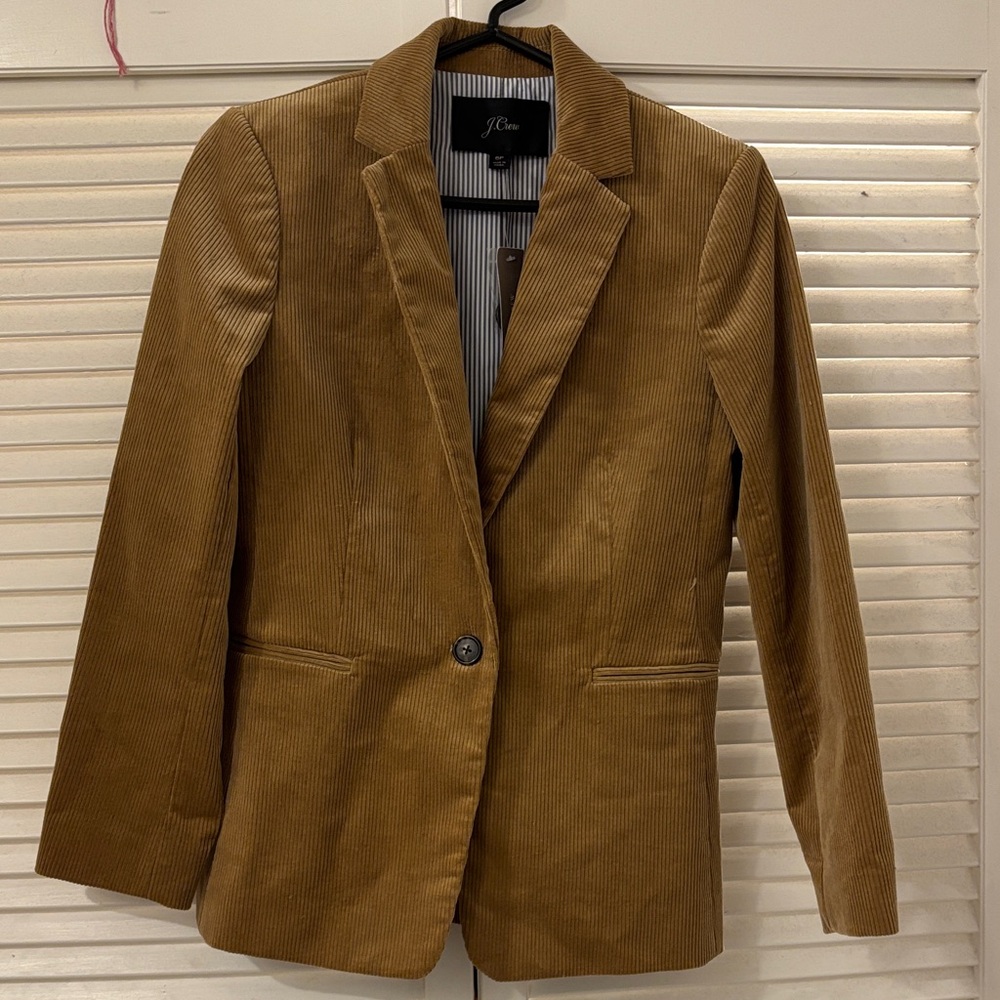 J. Crew Women's Tan Corduroy Blazer